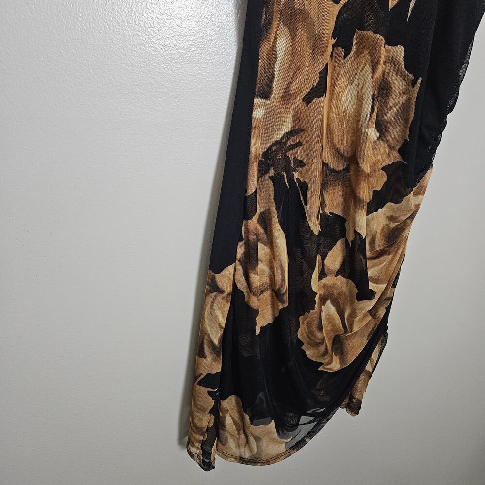 Free Press Sz Medium Shirred Bodycon Dress - Picture 5 of 13